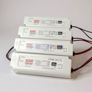 Jinbo 24V 2.5A 60W IP67 Dış Mekan Alüminyum Kasa Güç Kaynağı