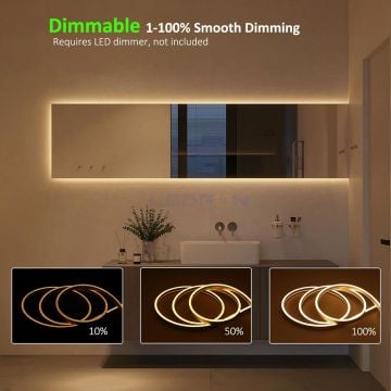 8x4.5mm Spotless 24V 12W IP62 3000K Neon Led