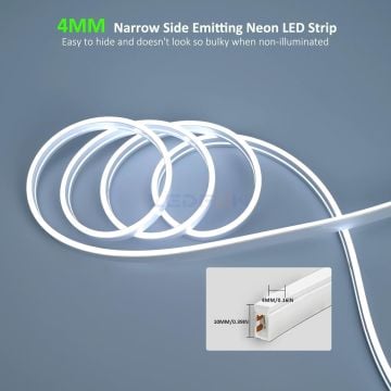4x10mm 24V 6W IP67 6000K Neon Led