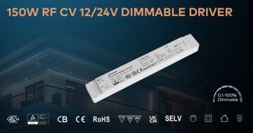 220V AC ve RF Kumanda Destekli Dahili Güç Kaynaklı 24V 150W Led Dimmer