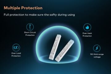 220V AC ve RF Kumanda Destekli Dahili Güç Kaynaklı 12V 150W Led Dimmer