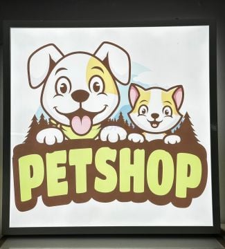 Petshop Led Tabela 60x60cm