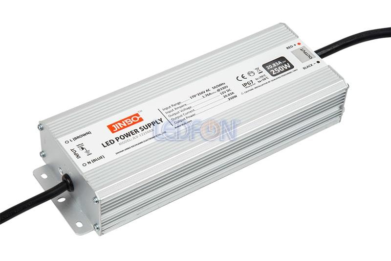 Jinbo 12V 20A 250W IP67 Dış Mekan Güç Kaynağı