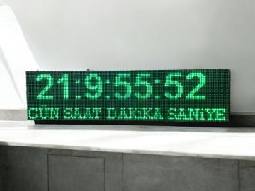 Led Geri Sayım Zaman Sayacı Tabelası