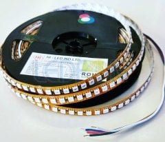 24V RGB Şerit Led 28.8W Bakır PCB 120 Led IP20