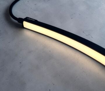 16x16mm 24V 4000K Siyah Gövde Neon Led 16W IP67