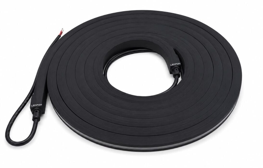 16x16mm 24V 3000K Siyah Gövde Neon Led 16W IP67