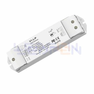 Duvar Tipi Tek Renk Bölge Kontrollü Led Dimmer Kumanda Siyah +2 Adet Dim Alıcı Siyah