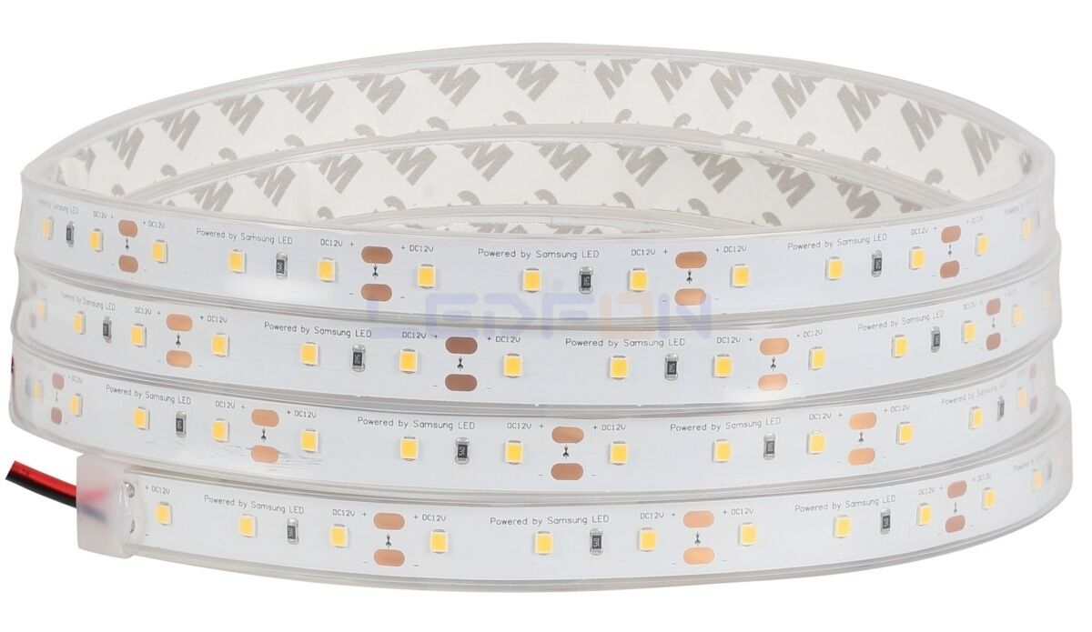 Samsung 12V Silikonlu 3000K Şerit Led 14.4W 60 Led/m IP65