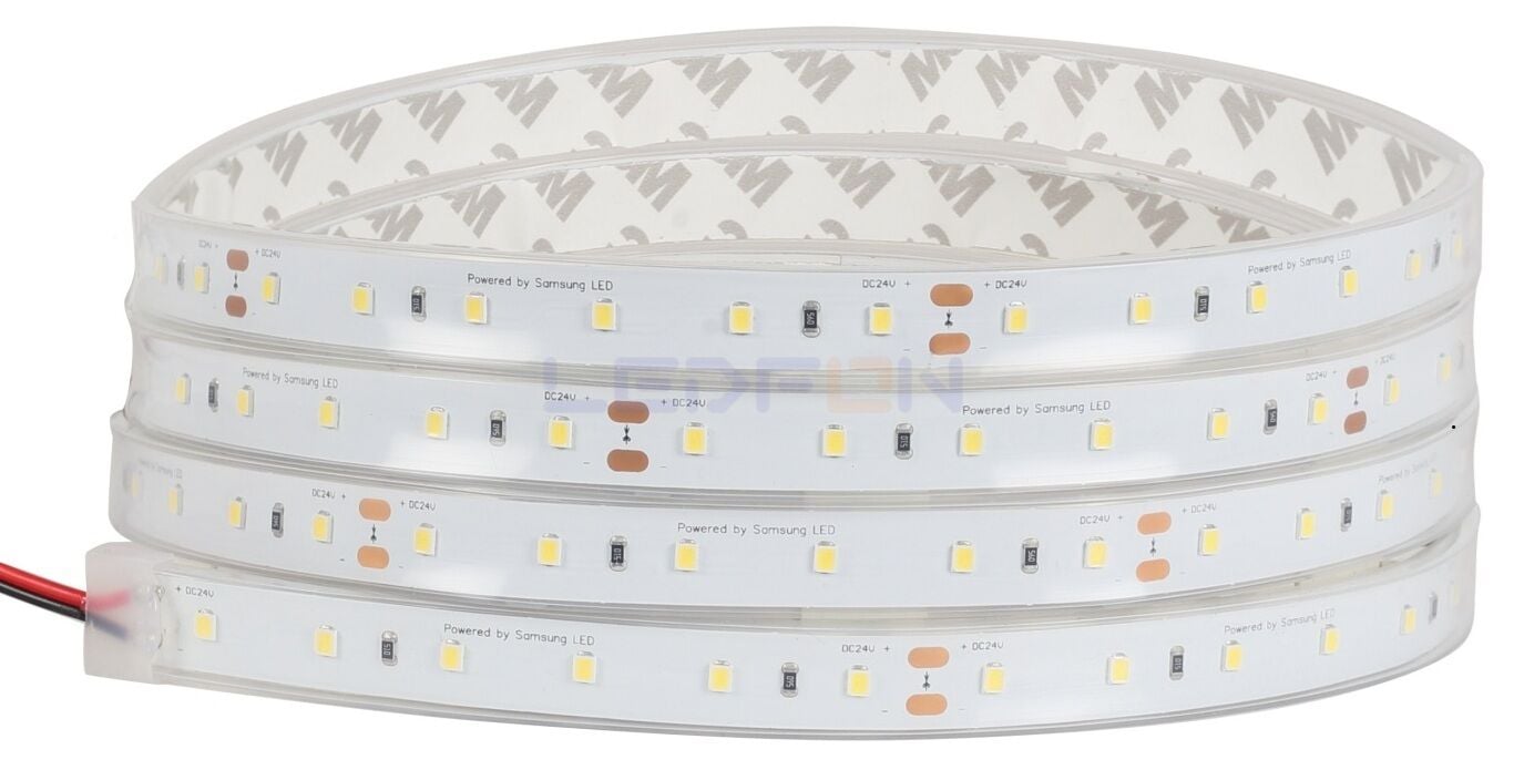 Samsung 24V Silikonlu 3000K Şerit Led 14.4W 60 Led IP65