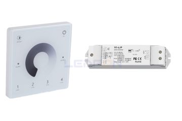 Duvar Tipi Dokunmatik Led Dimmer Beyaz 15A +1  Adet Dim Alıcı Beyaz