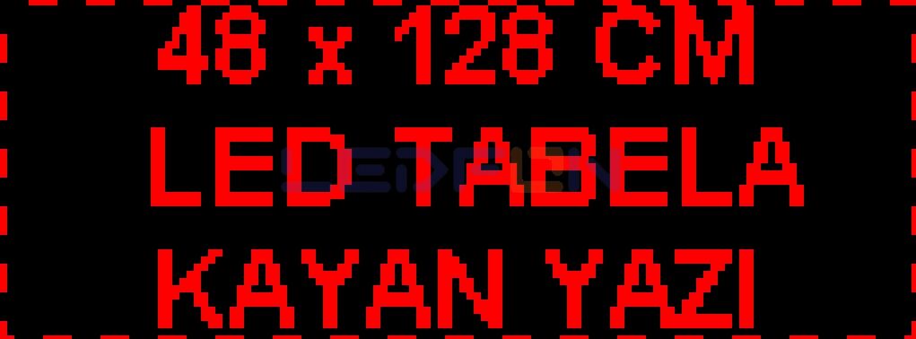 48x128 cm P10 Led Tabela
