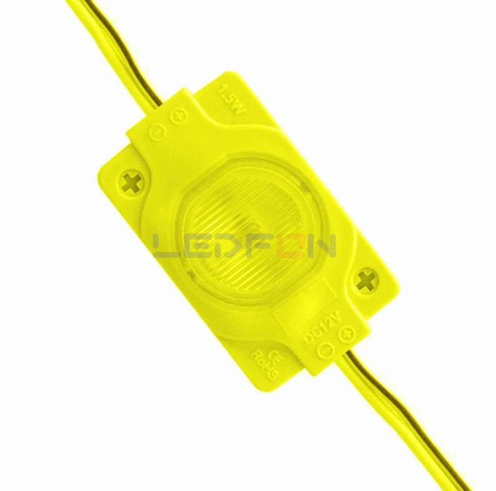 12V 1.5W Power Tekli Sarı Modül Led