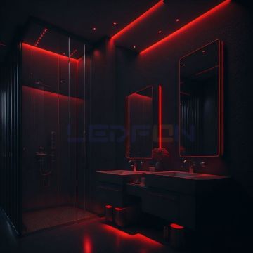 12V Su Geçirmez Kırmızı Şerit Led 14.4W 3 Çip IP68