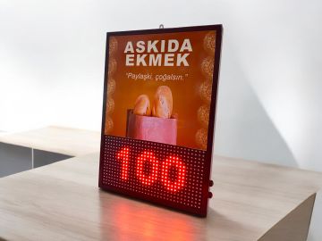 Askıda Ekmek Led Sayıcı