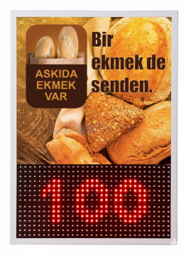 Askıda Ekmek Led Sayıcı