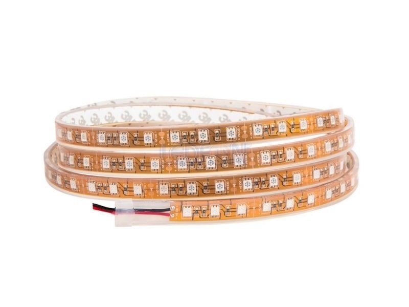 12V 14.4W 3 Çip IP68 Su Geçirmez Amber Sarı Şerit Led