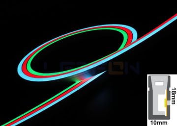10x18mm 24V RGB Neon Led 14.4W IP67