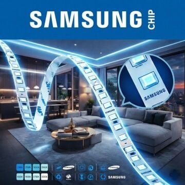 Samsung 12V 6500K Şerit Led 14.4W 60 Led/m IP20