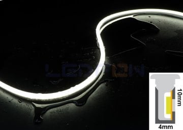 4x10mm T Model 24V 9.6W IP67 3000K Neon Led