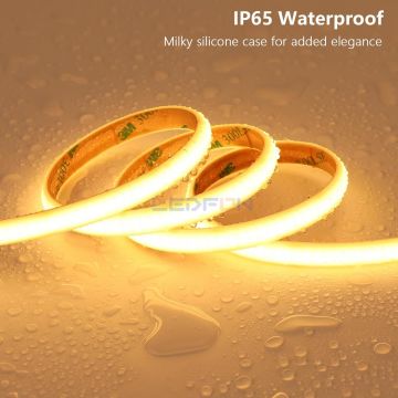 24V 2700K Cob Şerit Led 10W 480 Led IP65