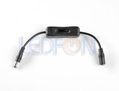 On Off Anahtarlı DC Bağlantı Kablosu Siyah