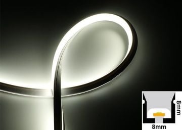 8x8mm 24V 6W IP67 4000K Neon Led
