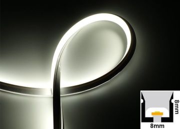 8x8mm 24V 4000K 6W IP67 Neon Led