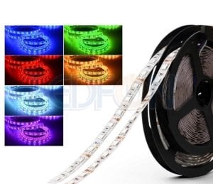 24V RGB Şerit Led 14.4W 3Çip IP20