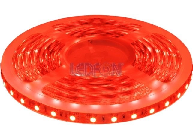 24V 3 Çip Silikonsuz Kırmızı Şerit Led