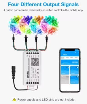 SP602E Kumandalı/Bluetooth Pixel Magic ARGB Led Kontrol Cihazı