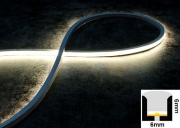 6X6mm 24V 2700K Neon Led 8W IP67