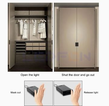 Dolap Kapak Sensörü Sıva Üstü 1 Li