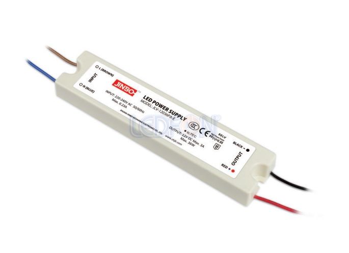 Jinbo 12V 3A 36W IP67 Flat Dış Mekan Adaptör