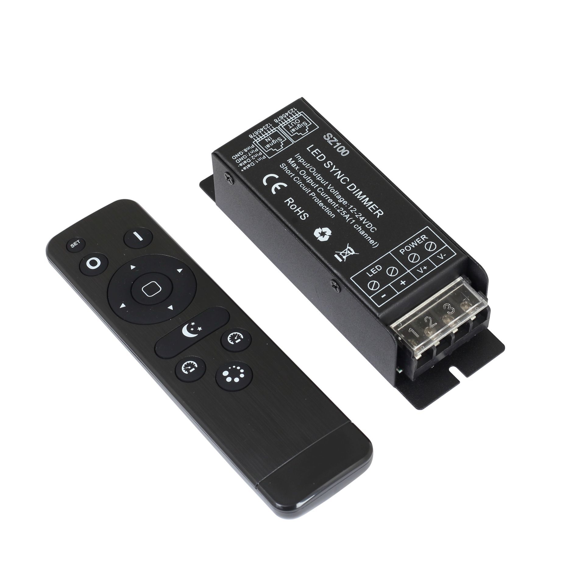 RF Kumandalı Tek Renk Led Dimmer (12V-24V / 25A)