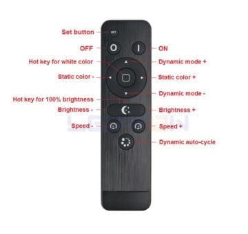 RF Kumandalı RGB Led Kontrol Cihazı (12V-24V / 30A)