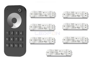RF Kumandalı Led Dimmer Kontrol Cihazı +7 Adet Dim Alıcı
