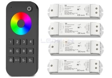 RF Kumandalı RGB RGBW Led Kontrol Ünitesi +4 Adet Alıcı