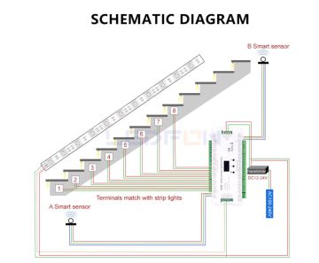 Merdiven Basamak Led Devresi