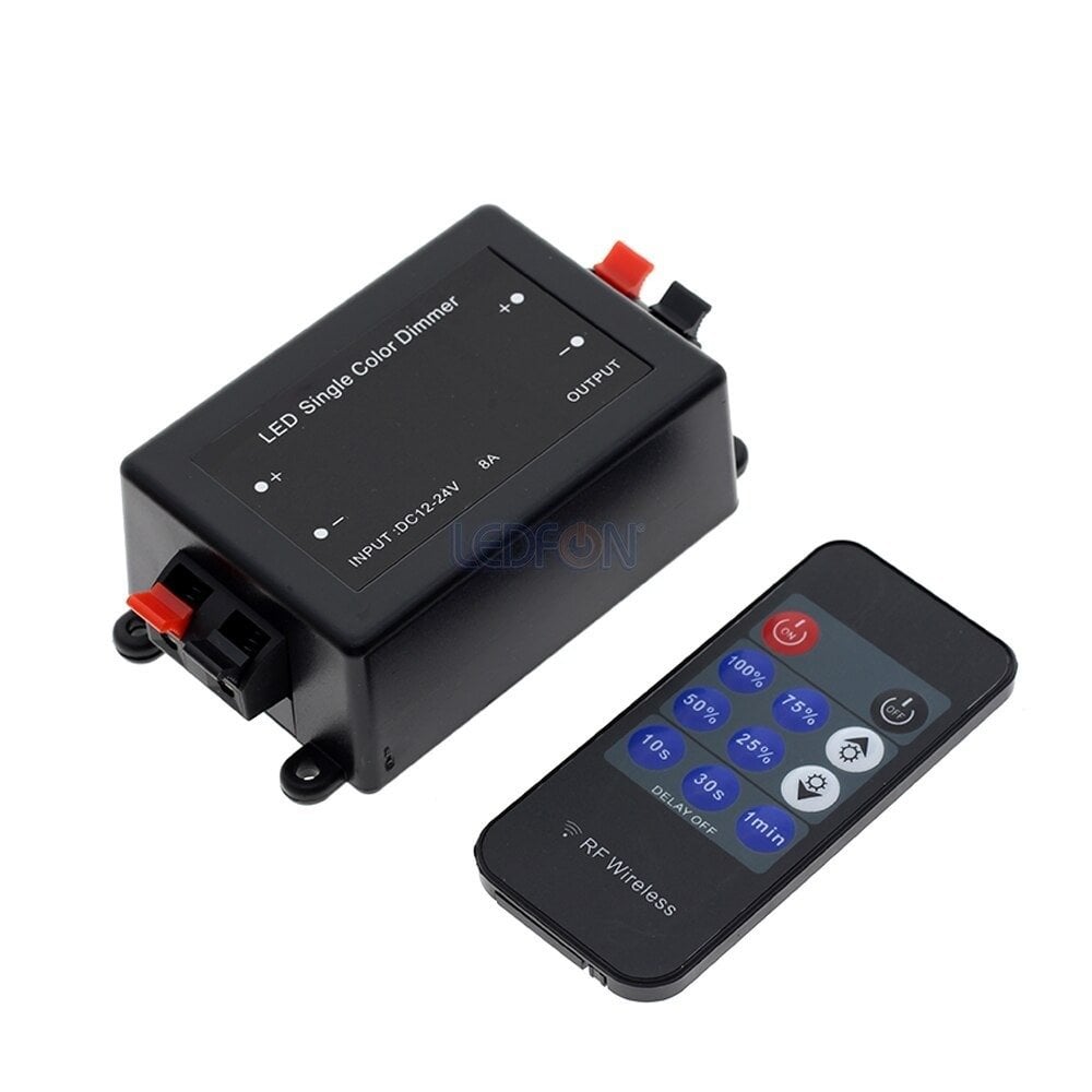 RF Kumandalı Tek Renk LED Dimmer (12V-24V / 8A)