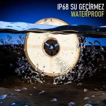 12V 4.8W IP68 Su Geçirmez Mavi Şerit Led