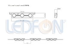 Samsung 12V 6500K Modül Led 1.20W IP67 50 Adet