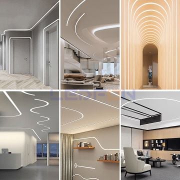 15mm Trimless Sıva Altı Esnek Alüminyum Led Profil