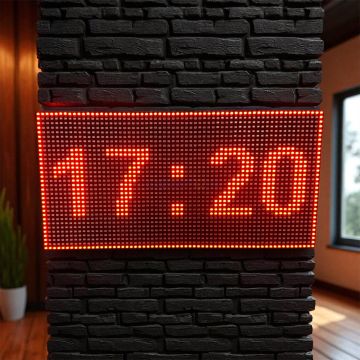 48x128cm P10 Dijital Led Saat