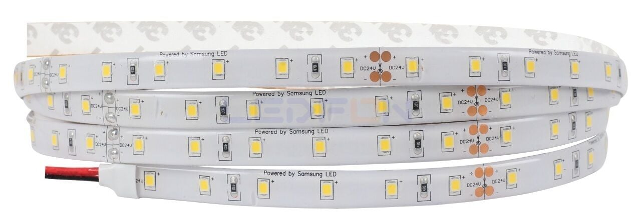 Samsung 24V Silikonlu 3000K Şerit Led 14.4W 60 Led/m IP62
