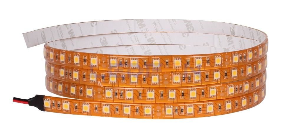 24V 14.4W Bakır PCB 3 Çip IP62 Silikonlu 4000K Şerit Led