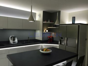 24V 14.4W Bakır PCB 3 Çip IP62 Silikonlu 4000K Şerit Led