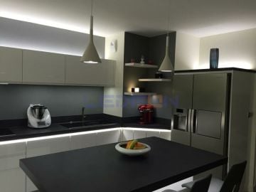 24V Silikonlu 4000K Şerit Led 14.4W Bakır PCB 3Çip IP62